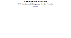 Desktop Screenshot of cypressitsolutions.com